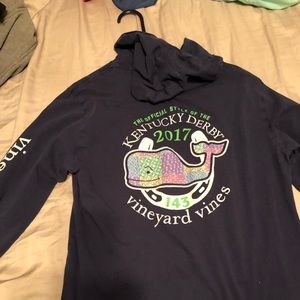 VINEYARD VINES KENTUCKY DERBY HOODIE SHIRT ADULT S